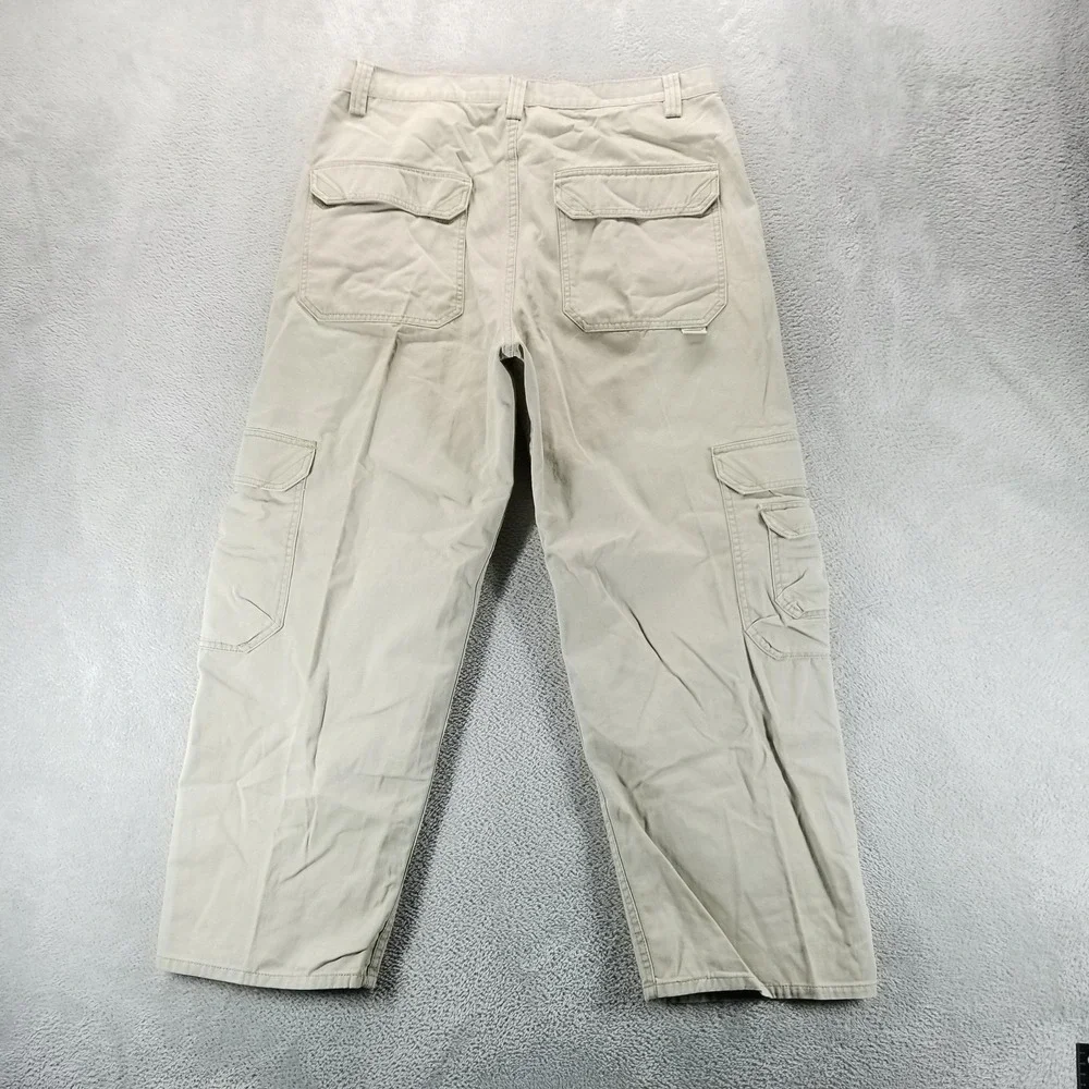 Silvertab Pants Mens 36x30‎ Khakis Cargo Relaxed Workwear Canvas Paratrooper